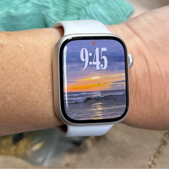 APPLE WATCH Series 7 45mm GPS/Cellular UNLOCKED w Charger+ MYSTERY BANDS BUNDLE
